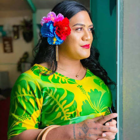 Fa'afafine in traditional Samoan dress, illustrating the third-gender identity discussed in the article